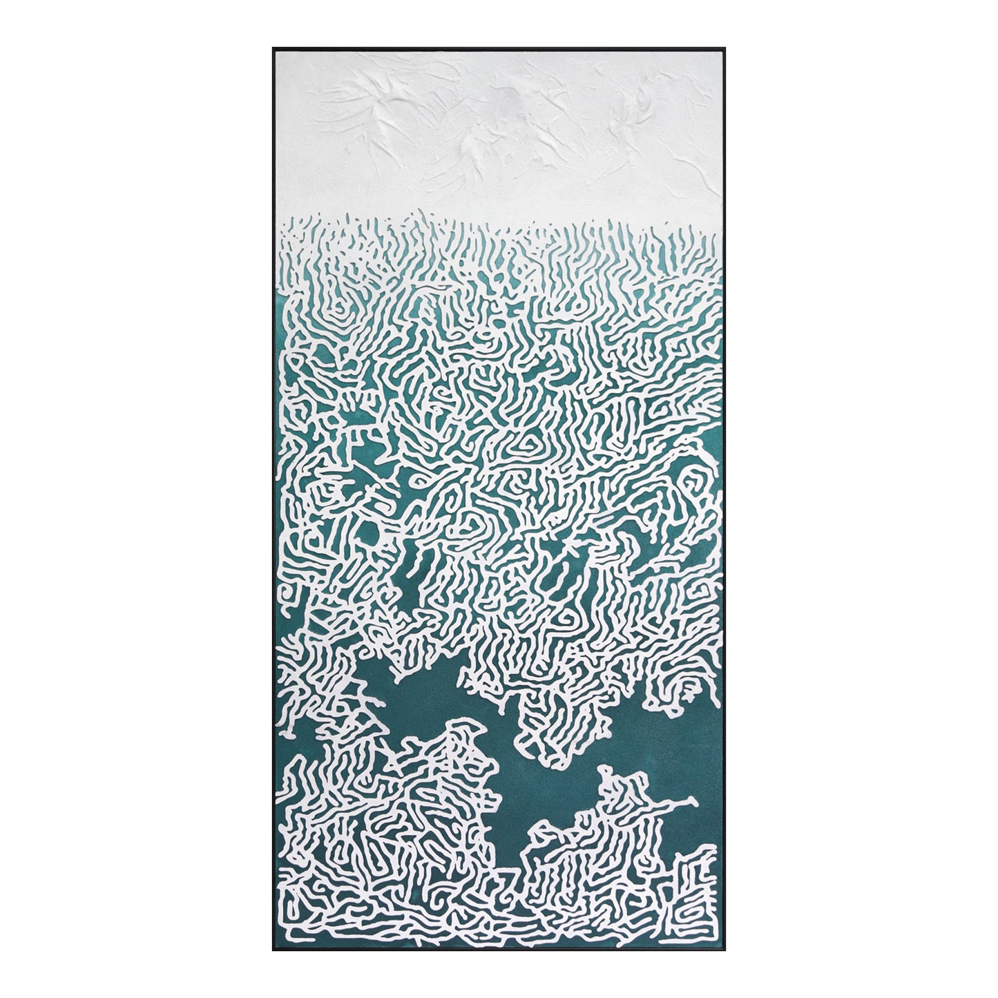Cascading Coast Textured Wall Art
