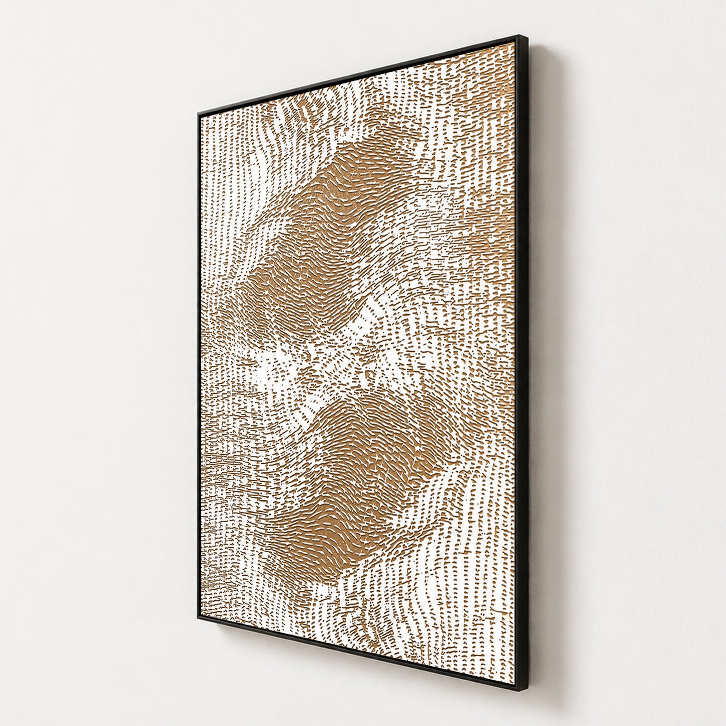 White Horse Textured Wall Portrait