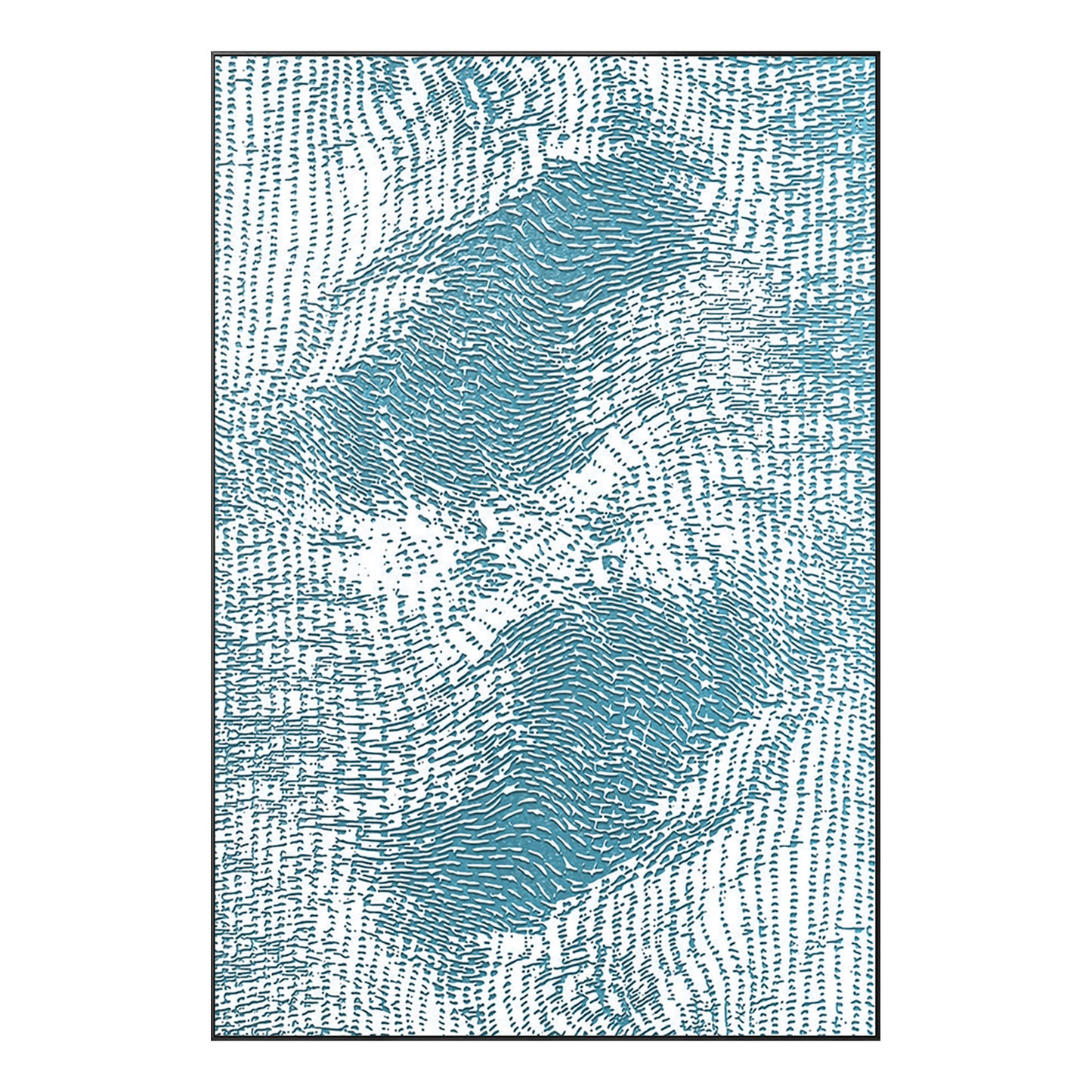 White Horse Textured Wall Portrait