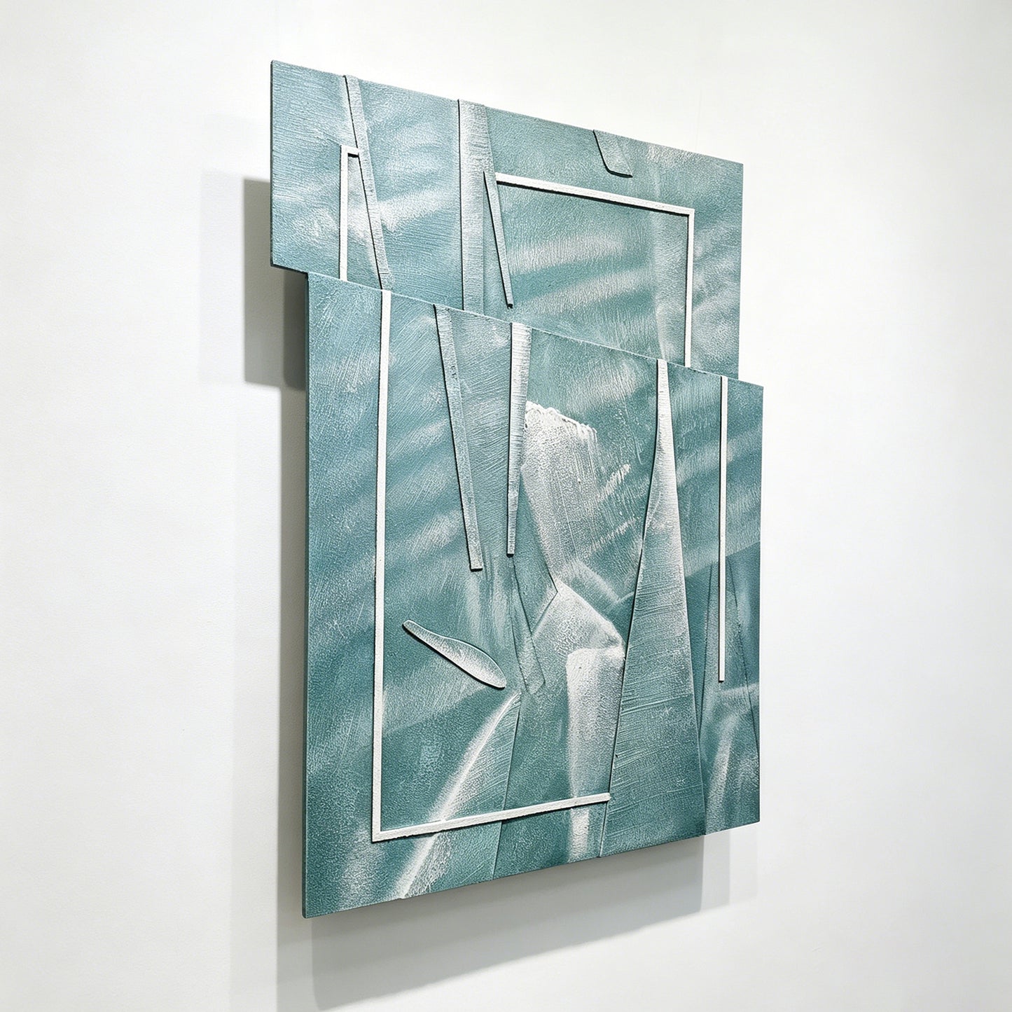 Blue Glass Layered Acrylic Wall Art
