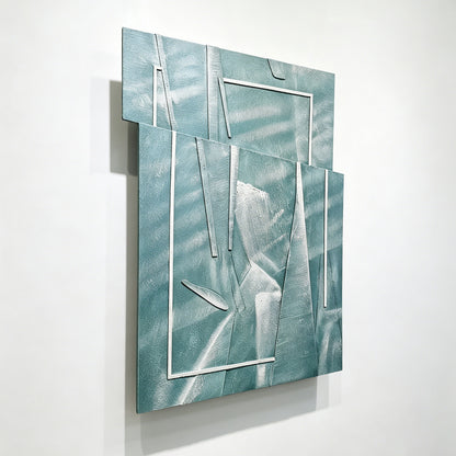 Blue Glass Layered Acrylic Wall Art