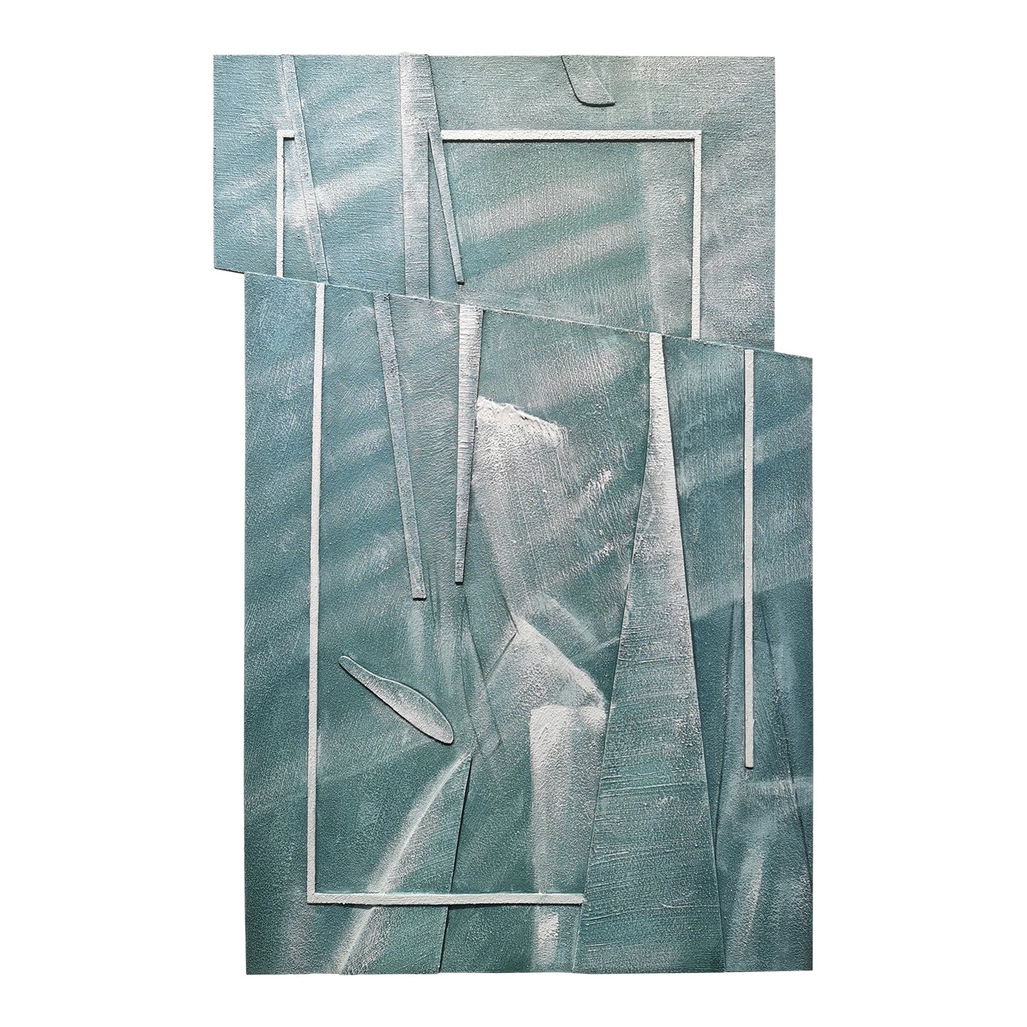 Blue Glass Layered Acrylic Wall Art