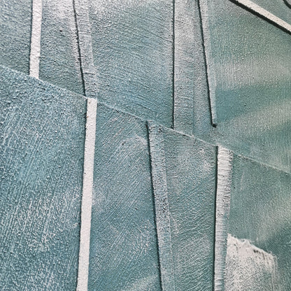 Blue Glass Layered Acrylic Wall Art