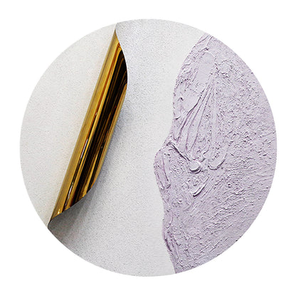 Blush Divide Round Textured Wall Art