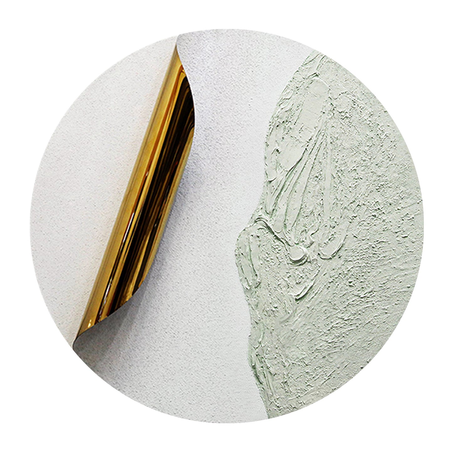 Blush Divide Round Textured Wall Art