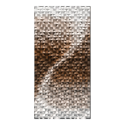 Blue Copper Wood Mosaic Wall Panel