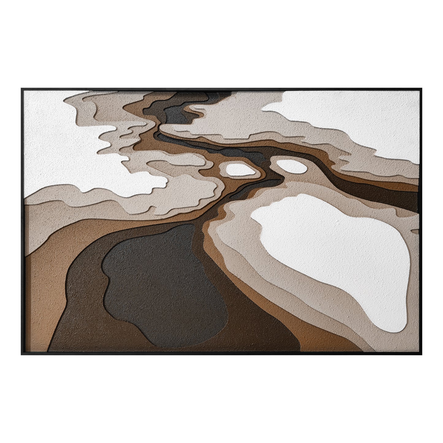 Emerald Mineral Flow Textured Wall Art