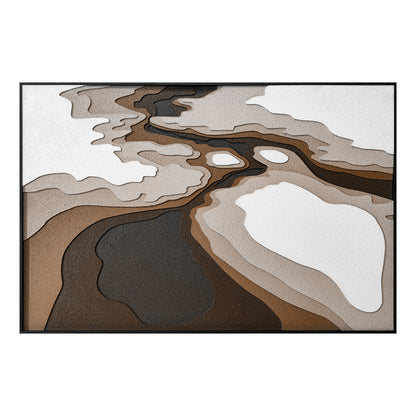Emerald Mineral Flow Textured Wall Art