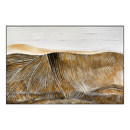 Golden Dune Panorama Wall Relief