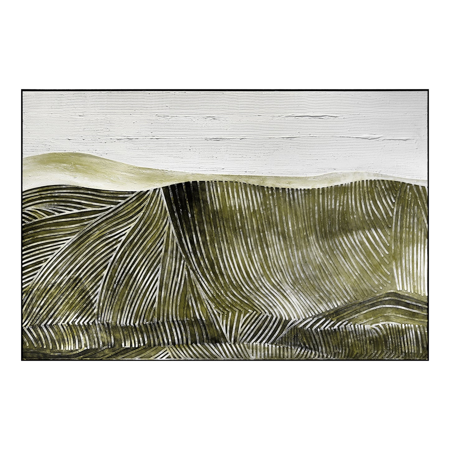 Golden Dune Panorama Wall Relief