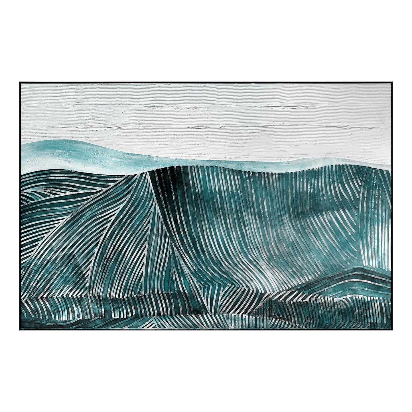 Golden Dune Panorama Wall Relief