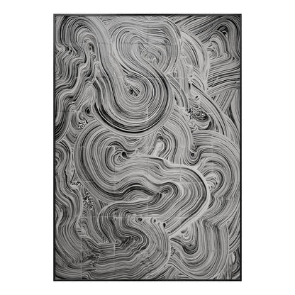 Gray Marble Current Relief Wall Art