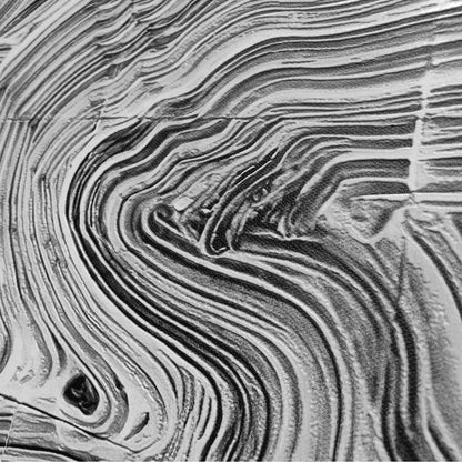 Gray Marble Current Relief Wall Art