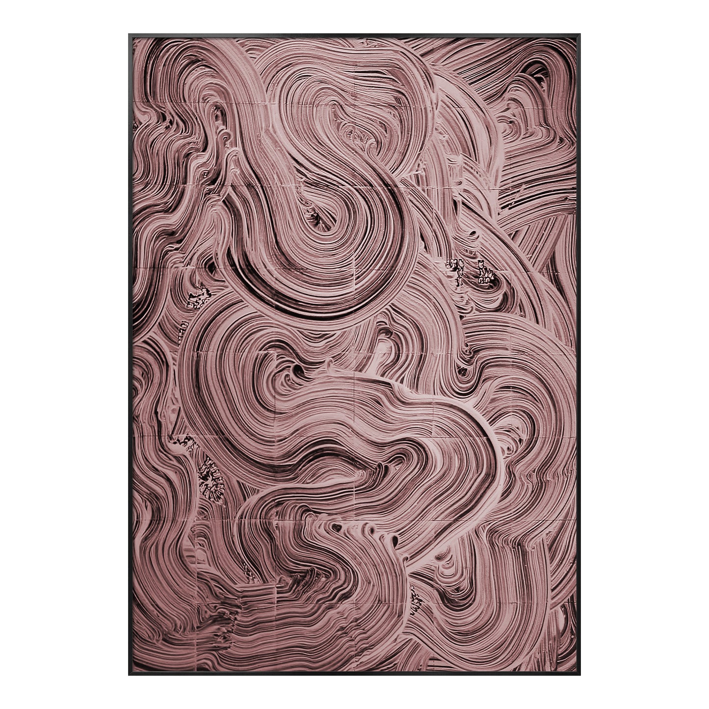 Gray Marble Current Relief Wall Art