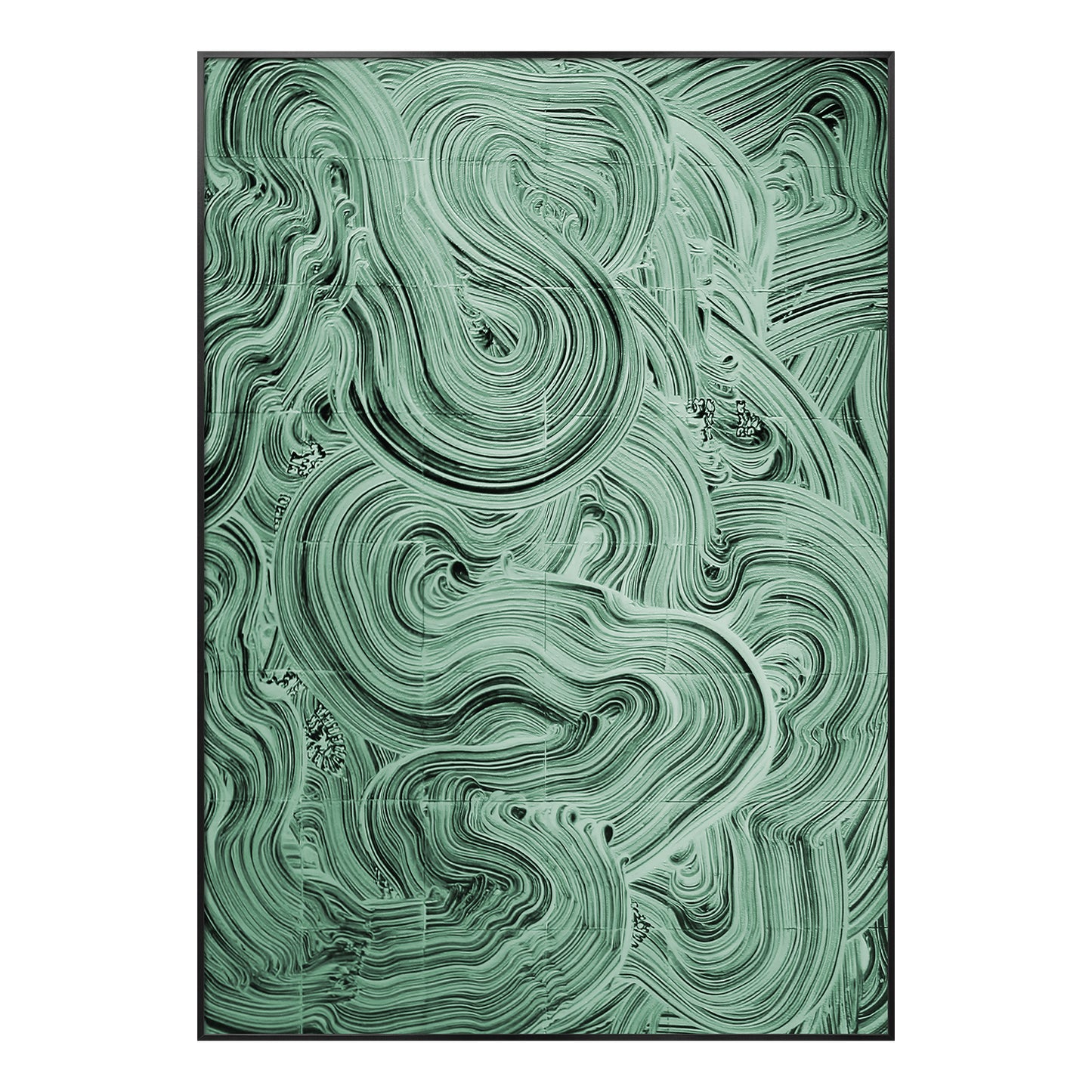 Gray Marble Current Relief Wall Art
