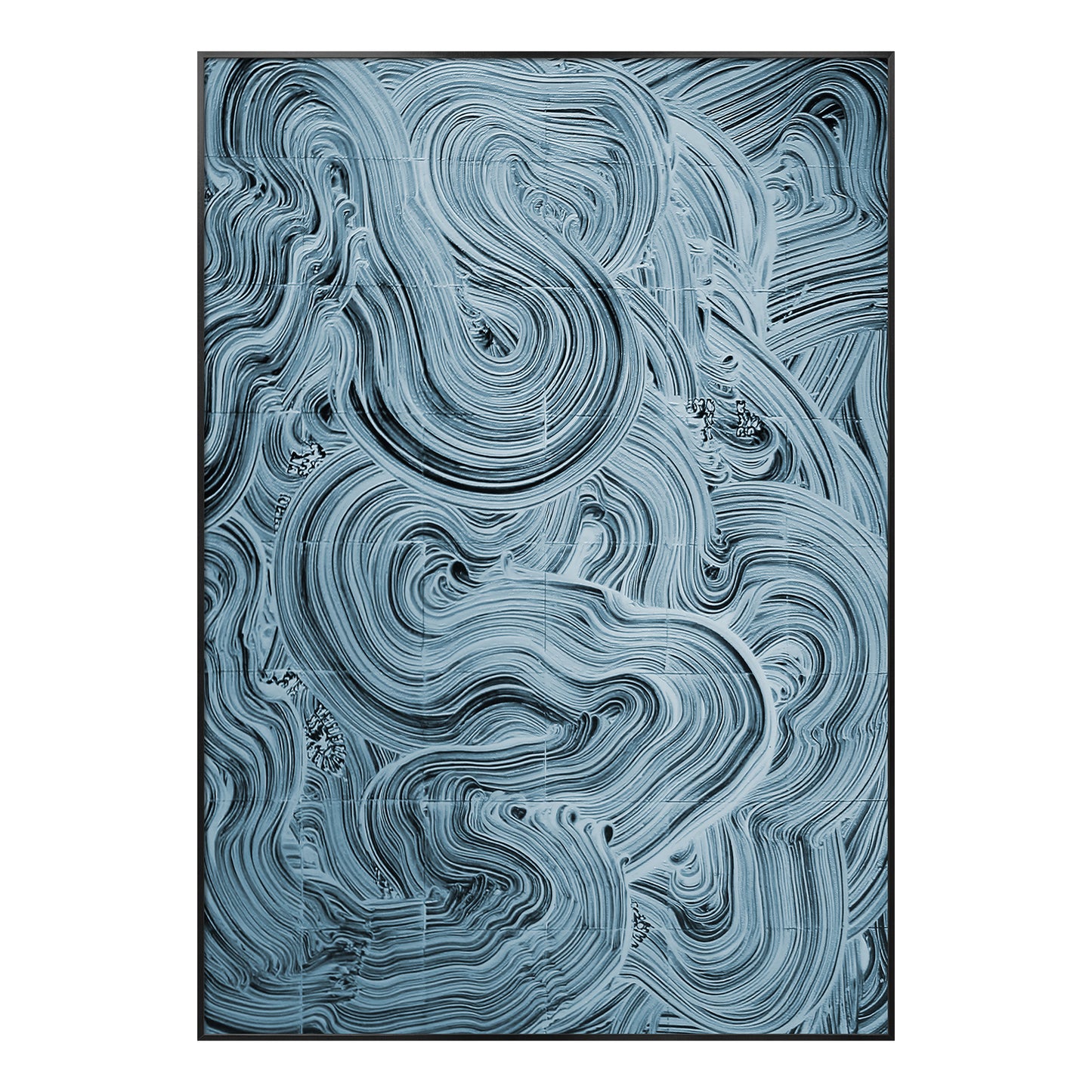 Gray Marble Current Relief Wall Art