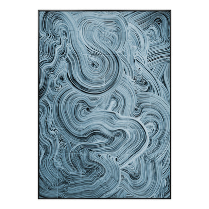 Gray Marble Current Relief Wall Art