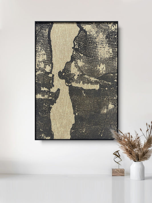 High-End Textured Wave Oil Painting - Modern Wall Art