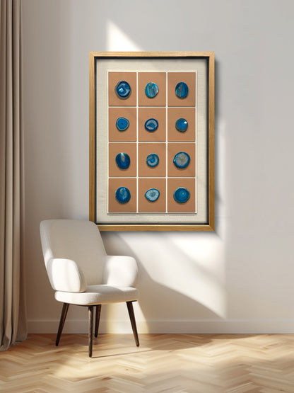 A three-dimensional carving masterpiece adorned with carved crystal panels, a modern wall art hanging piece for interior spaces.