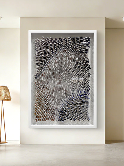 Gradient Acrylic Wall Art Colorful Textured Hanging Artwork