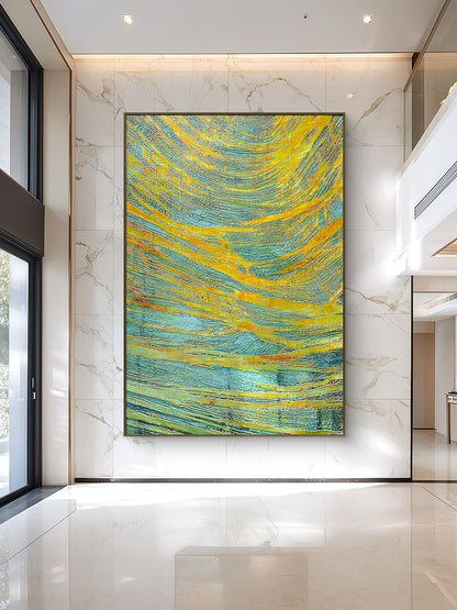 Modern Handmade Wall Art with Layered Texture Design