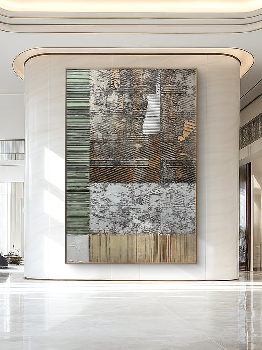 Gray Extra Large Wall Art Abstract Large Canvas Art Large wall Paintings Big Wall Decor Living Room for Bedroom Dining Room Wall Decor