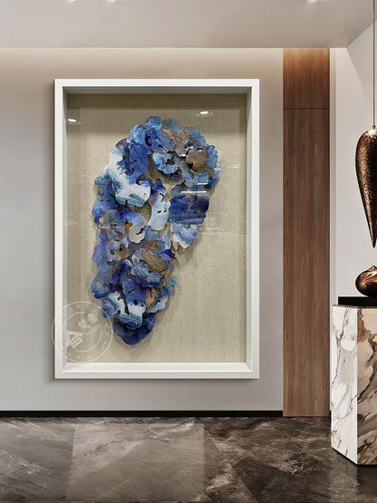 Carved Acrylic Fluid Agate Wall Art Decor