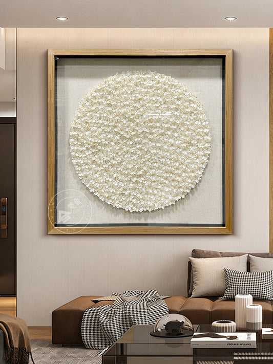 Natural Seashell Wall Art Flower Hanging Sculpture