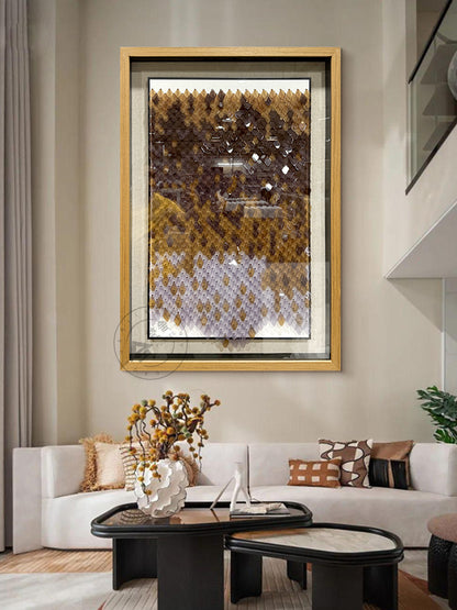 Modern Abstract Acrylic Wall Art Luxury Textured Hanging Sculpture Artwork