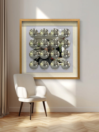 Modern Mirrored Acrylic Wall Art - 3D Convex Mirror Decor