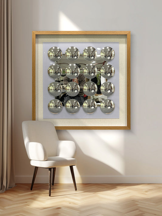 Modern Mirrored Acrylic Wall Art - 3D Convex Mirror Decor