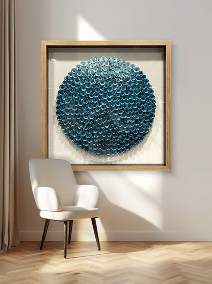 Handmade Wood Paper Flower Wall Art - Luxury Decor