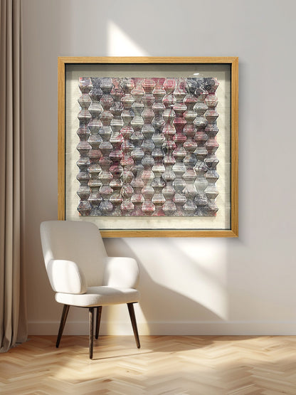 Handmade Cardstock uv molding Wall Art - Large Sculpture