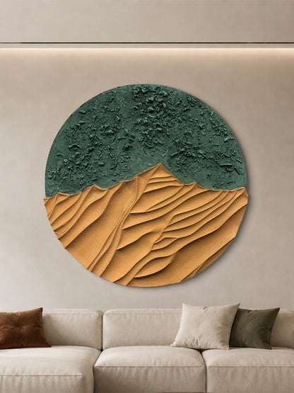 Forest Canyon Round Sandstone Art