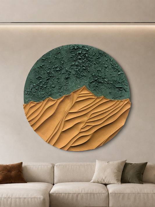 Forest Canyon Round Sandstone Art