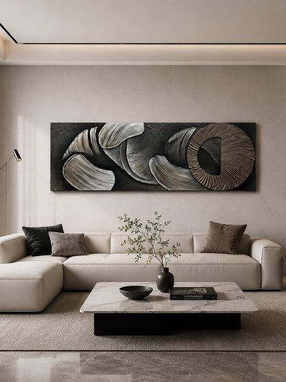 Bronze Spiral Sandstone Panorama Relief