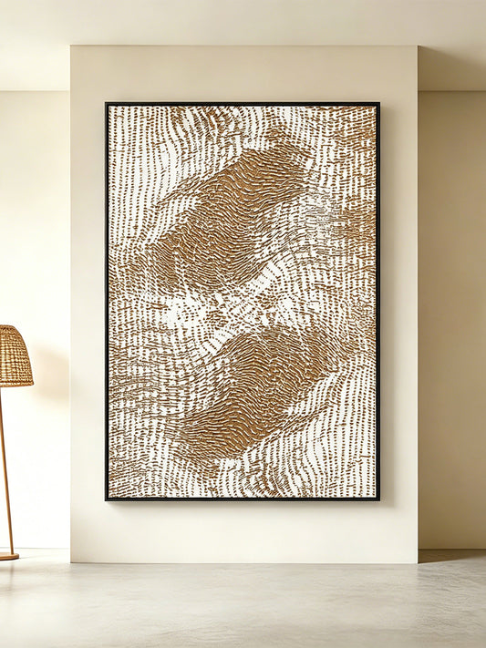 White Horse Textured Wall Portrait