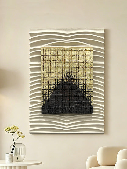 Gold Core Ripple Wall Relief