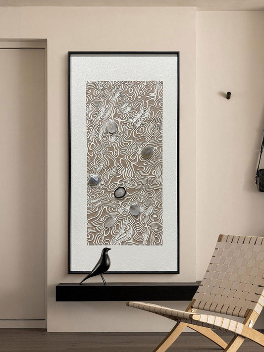 Luxury Heavy Impasto Wave Dimensional Wall Art