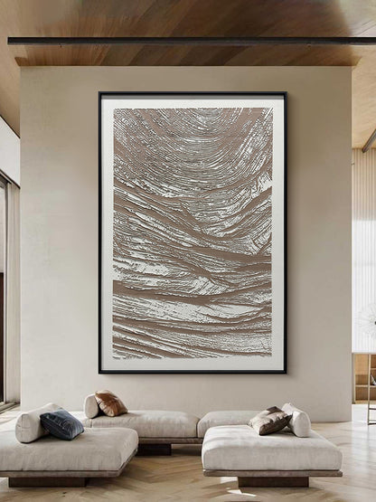 Abstract Earth Tone Organic Textured Wall Art