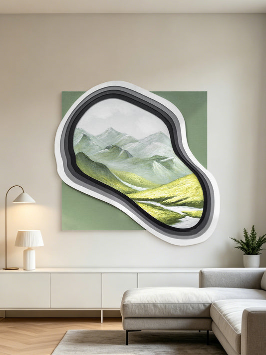 Mountain View Organic Mirror Art