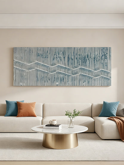 Silver Horizon Textured Wall Panel