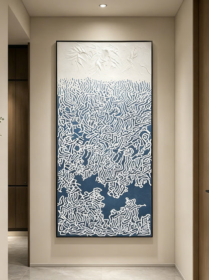 Cascading Coast Textured Wall Art