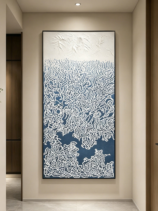 Cascading Coast Textured Wall Art